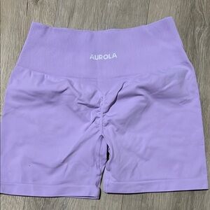 Women's Purple High-Waisted Shorts